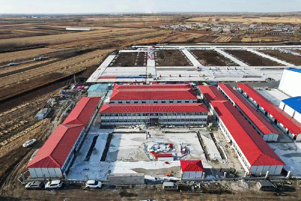 中铁哈尔滨项目活动板房及钢筋料棚